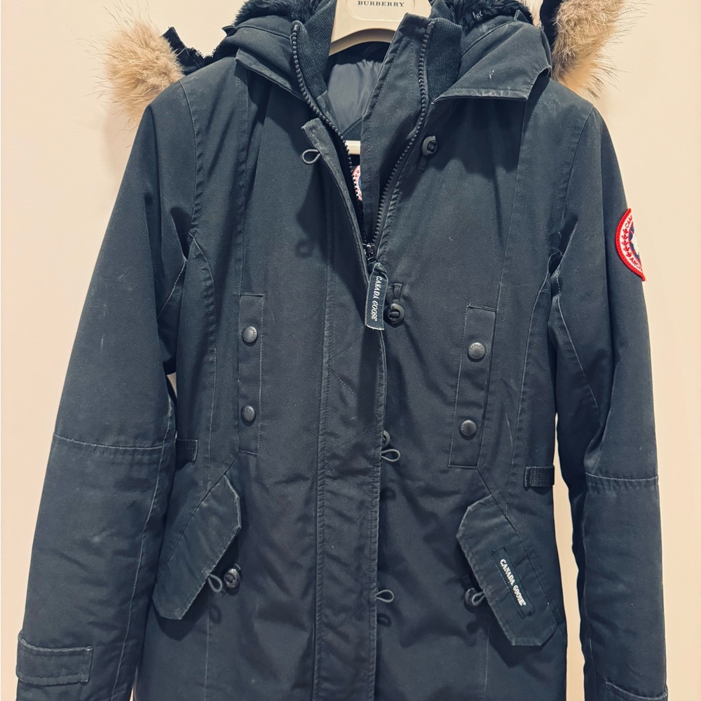 Canada Goose Black Ski Jacket with Fur Trim